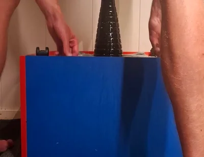 Hot Twink Anal Stretching with Huge Dildo