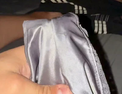 Silver soiled nurse panties