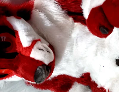 Furry in Full-body Fursuit Pisses on You, Then Cums Over Himself