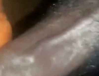 Man Masturbating His Big Black Cock