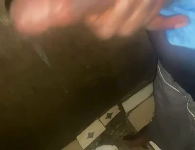 Man Masturbating His Big Black Cock