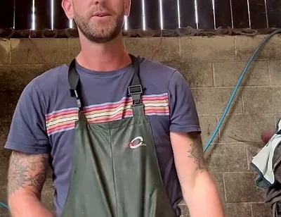 Farmer Wanks in Dirty Work Gear