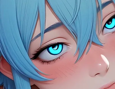 Cute Anime Boy Squeezing Balls Tight During Fast Aggressive Handjob