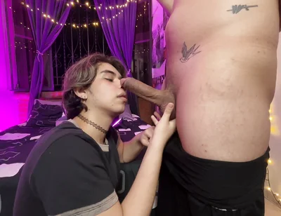 Big Cock Fucking a Little Mouth