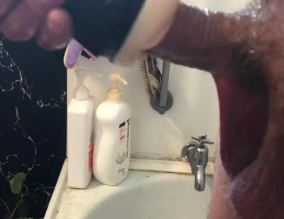 Big Cock Pissing and Fucking a Fleshlight