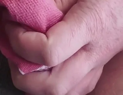 Masturbate with Hush 1 and Cum in Pink Socks