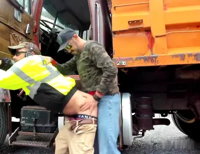 Lumberjacks sucking cocks outdoor