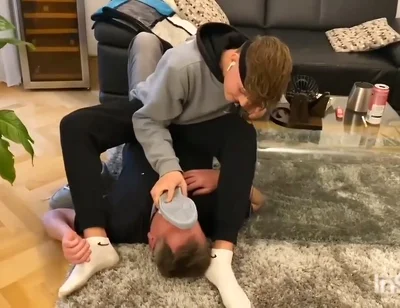 German sneaker master feet licking