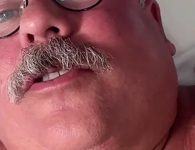 Giant Belly and Man Boobs with a Gorgeous Fat Cucumber