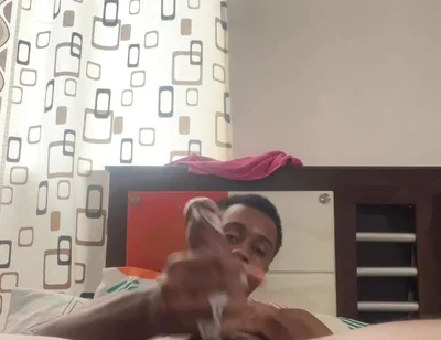 I Masturbate My Cock Full of Lubricant and Cum