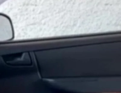 Brunette Jerking off in the Car