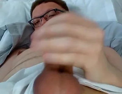 Laid-back Edging My Ringed up Cock and Bouncing My Balls