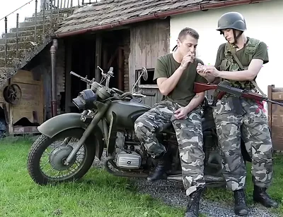Homesick Recruit Gets His Hard Fill Of Hot Cock & Hungry Ass!