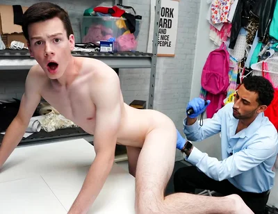 Blake Rivers In Tough Security Guard Strips And Fucks The Shoplifting Student 18+