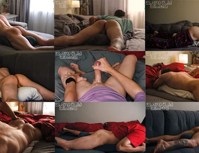 Compilation of Horny Stepdaddy’s Loud Moans, Hard Pillow Humping and Intense Orgasms