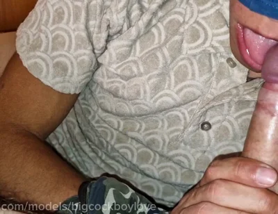 Sperm Eater! Big Cock in the Mouth! Dominant and Femboy