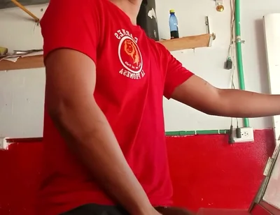 Morbid Butcher Shows the Client's Cock