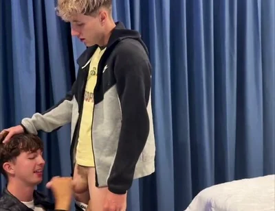 Blonde Twink Gets His Ass Eaten and Sucked off