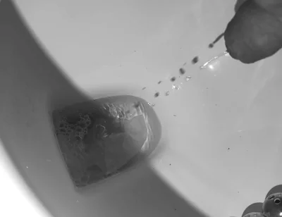 Super slow motion piss