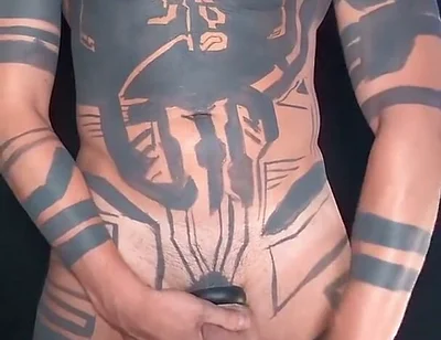 Painting on My Own Tattoos Naked
