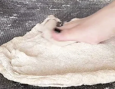 Squishing Pizza Dough