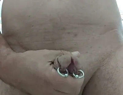 Sls-frank Shows His Subincision and All His Piercings. Also the Anus Piercing.
