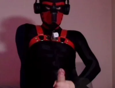 Needy Pet Jerks His Cock on His Knees