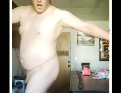 Lee Przybylowicz Leaving His Dildo on the Table by Suction Cup
