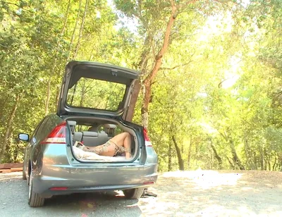 Ripped Stud with a Big Cock Carjacked and Edged in the Wilderness