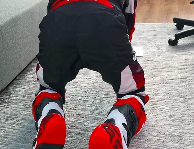 Playing with Motorcycle Boots