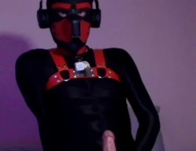 Remote Controlled Puppy Whimpers While Jerking off