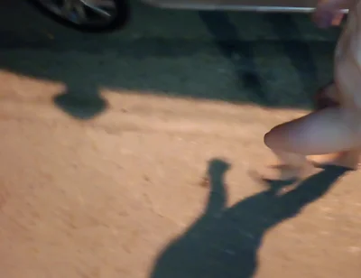 Nude Piss Shower on the Street