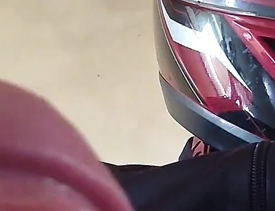 Motorcyclist Has a Huge, Monstrous Penis Crown.