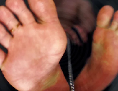 Chained to Master's Feet