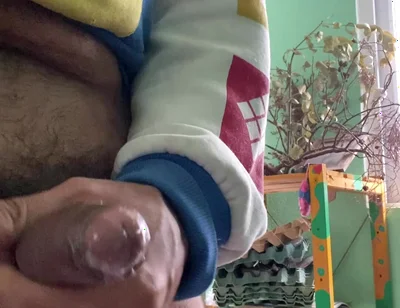 Hard cock with dripping cum