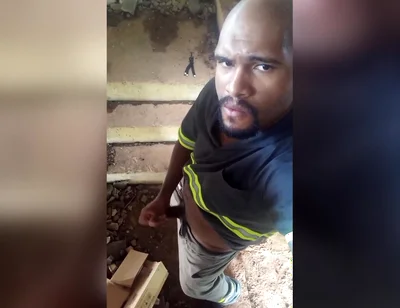 On the Building's Stairs, Hitting One