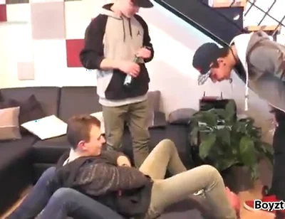 Tasty shoe licking german master