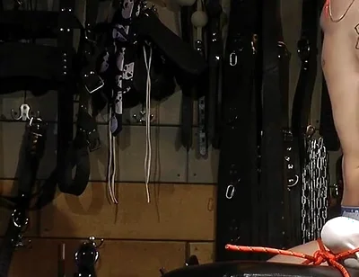 Nicky Roped Gagged and Feet Tickling