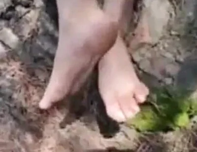 Gresopio Caressing Himself While Seeing Himself on Television