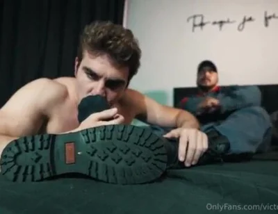 Firefighter latino feet boots master