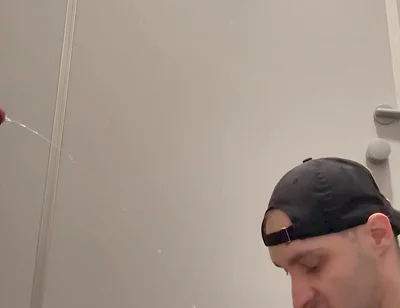 Gay Skinhead Kinkysirius Take a Gold Shower Public Toilet