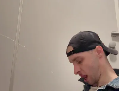 Gay Skinhead Kinkysirius Take a Gold Shower Public Toilet