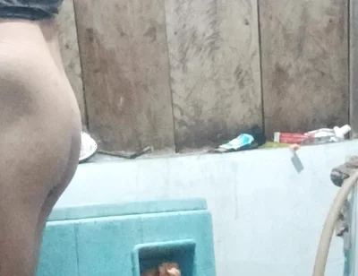 Big Dick Again Pissing in the Bathroom