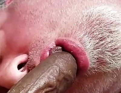 Bear Jerks off with Cum on His Feet