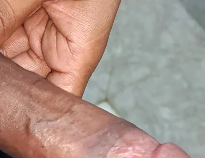 Indian Desi Boy Playing Big Cock in Bathroom