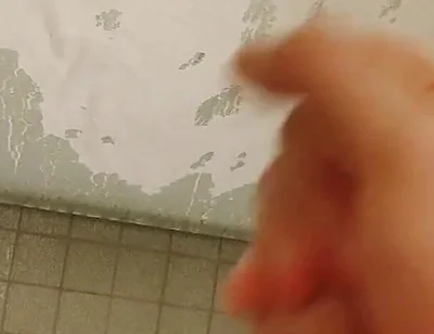 Piss and Cum on the Glass of My Shower