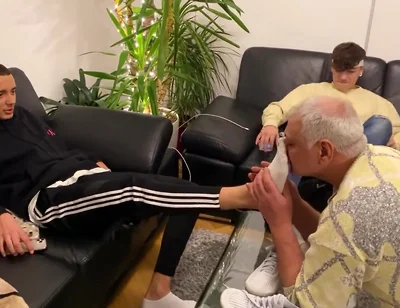 Socks sniffing daddy