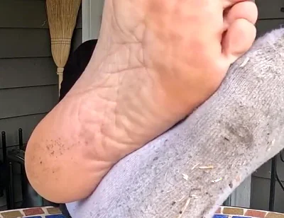 I Show off My Dirty Socks and Feet