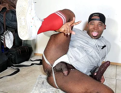 Football Whore Butt Fucking Hole Into a Creamy Mess with Thick Dildoes