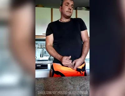 Sperm Sprayed in the Kitchen, Hot and Bothersome